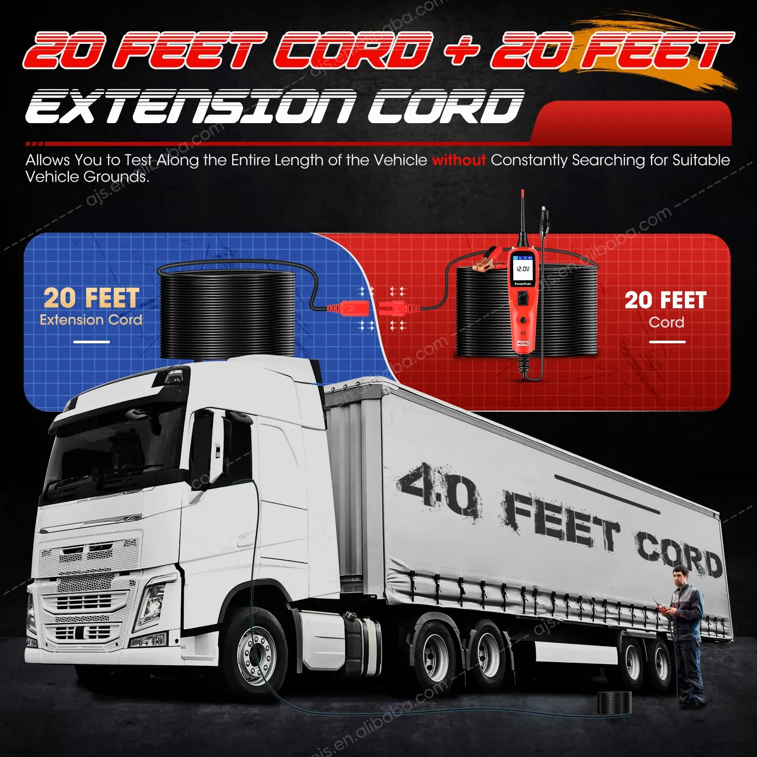 Официальный магазин Autel оригинальный Powerscan PS100 автоматический сканер