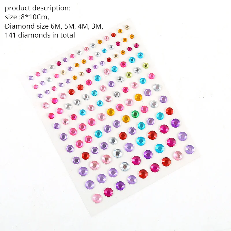 Crystal Face Jewels Rhinestones Body Makeup Stickers Face Gems Glitter Face Sticker for Festival Party Face Body Dress UP Decor images - 6