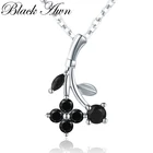 BLACK AWN серебряный цвет ювелирные изделия ожерелье для женщин Цветочные Подвески Женская бижутерия подарок для девушки модные ювелирные изделия K028