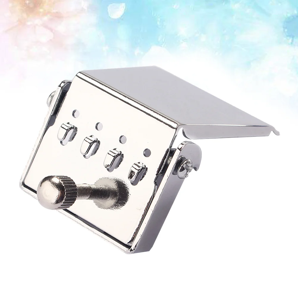 

4 String Tailpiece Bridge Plate For Banjo Replacement Parts Guitar DIY To Improved Tone (Silver)
