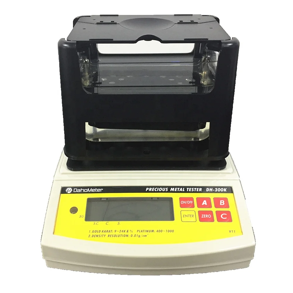 

DH-300K DahoMeter 300g/0.01g 0.001% RS232 Gold Density Meter / Gold Density Balance