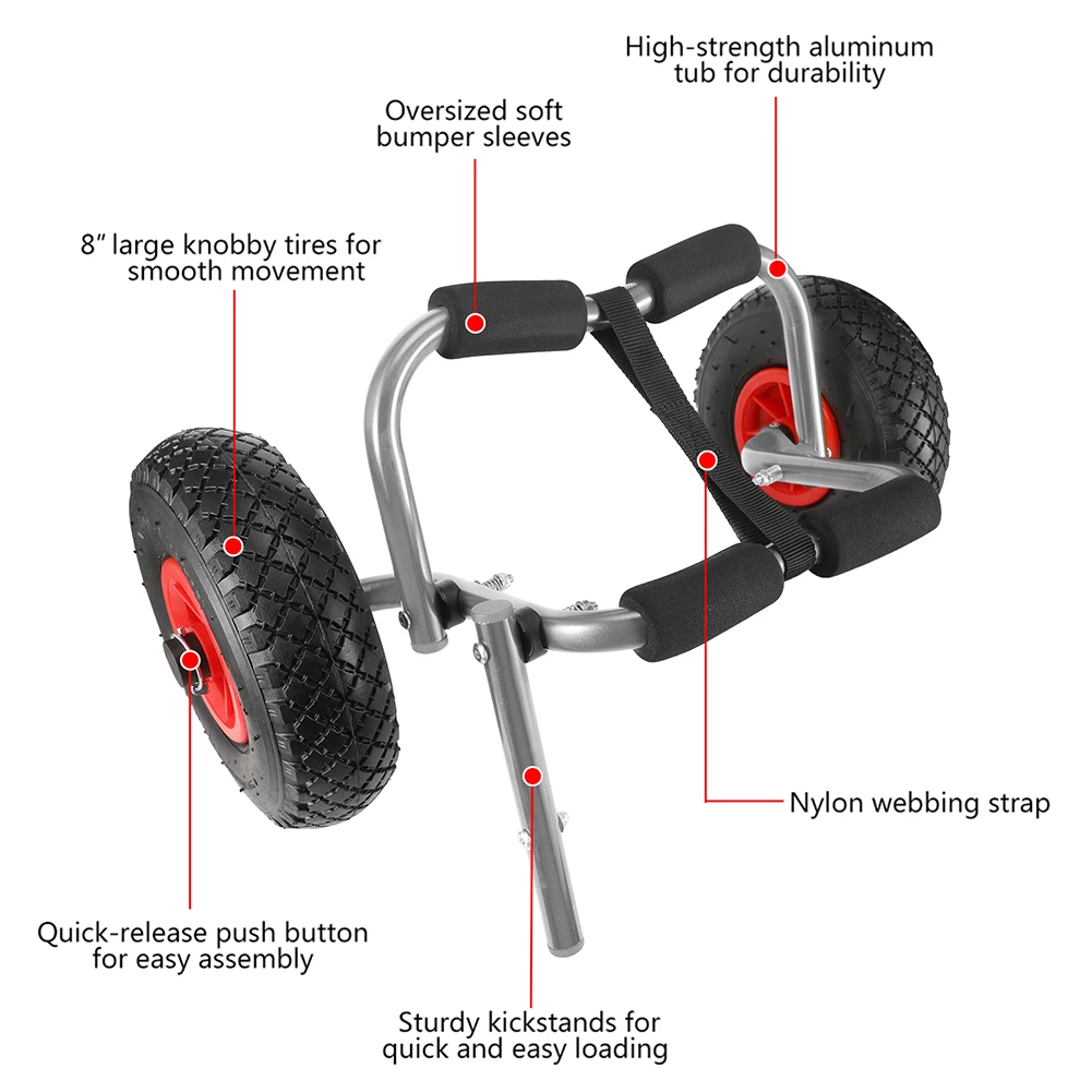 Складной каяк каноэ лодка перевозчик трейлер тележка для транспортировки лодки