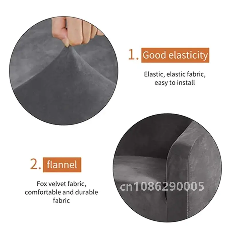 Эластичные чехлы для одиночных диванов бархатные на сиденья кресла защита стула