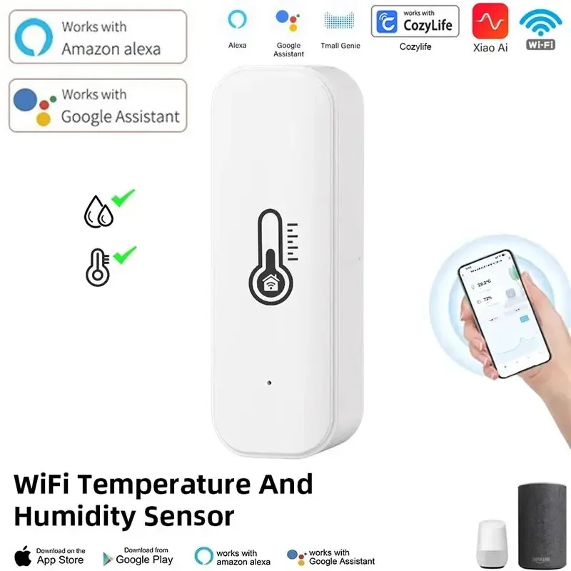 Датчик температуры и влажности Cozylife для умного дома, Wi-Fi ...