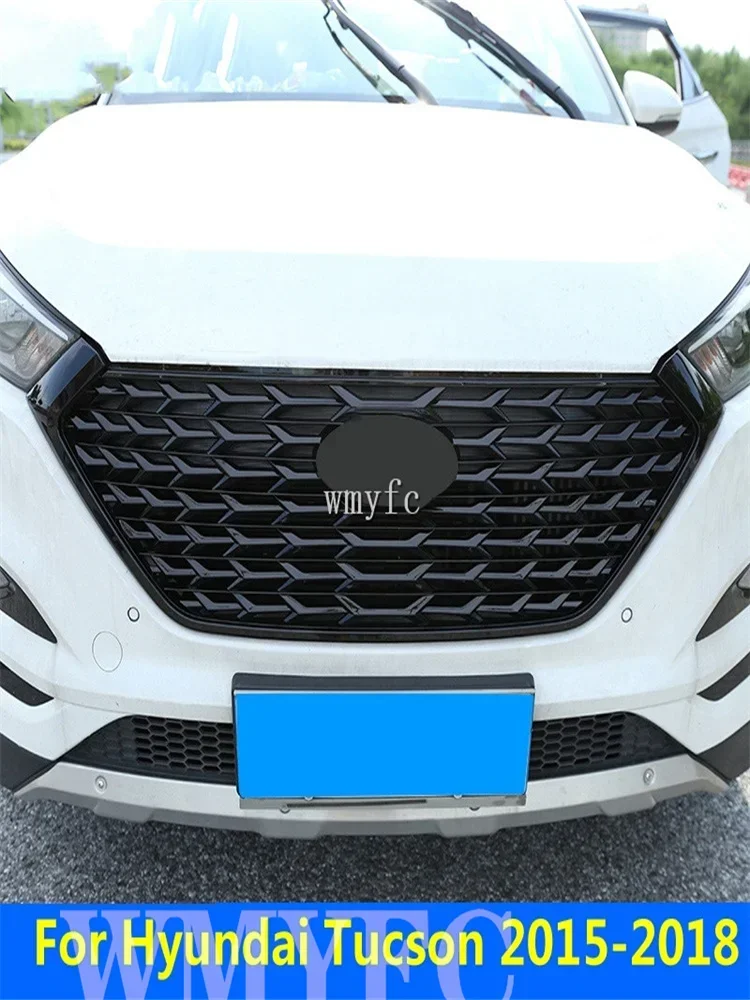 Для Hyundai Tucson 2015-2019FUSION RACING GRILLE GRILL ПЕРЕДНЯЯ МАСНАЯ КРИШКА ПОДХОДИТ ДЛЯ FUSION MONDEO