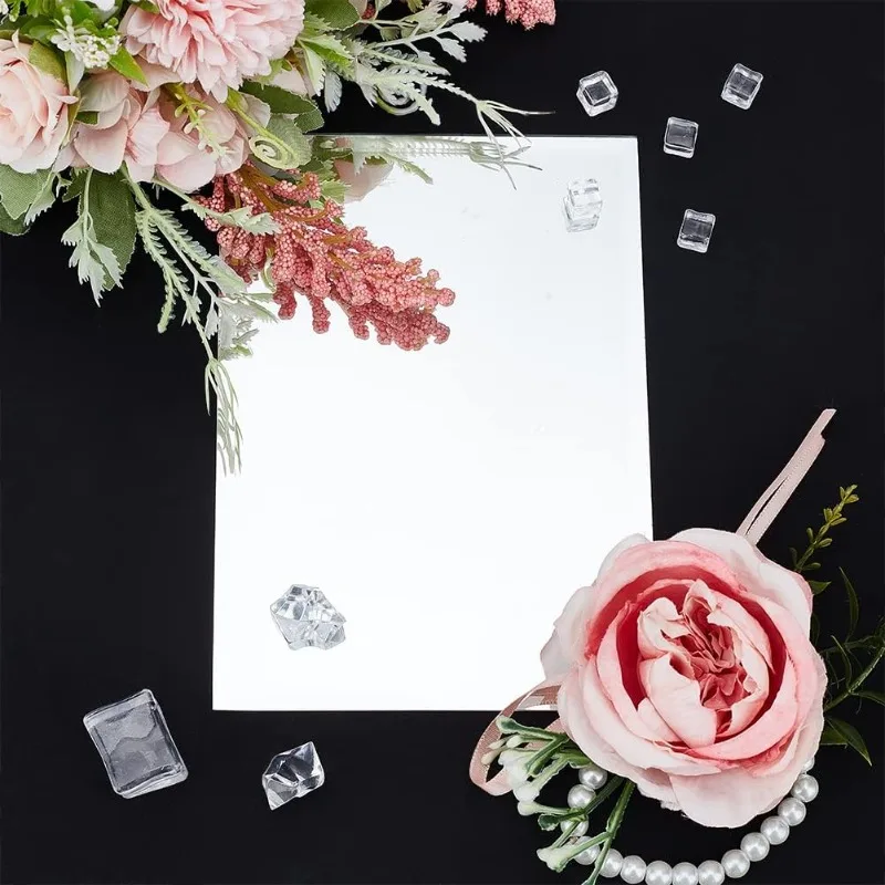 1 шт. прямоугольные зеркальные панели 3 мм 4x7 дюймов