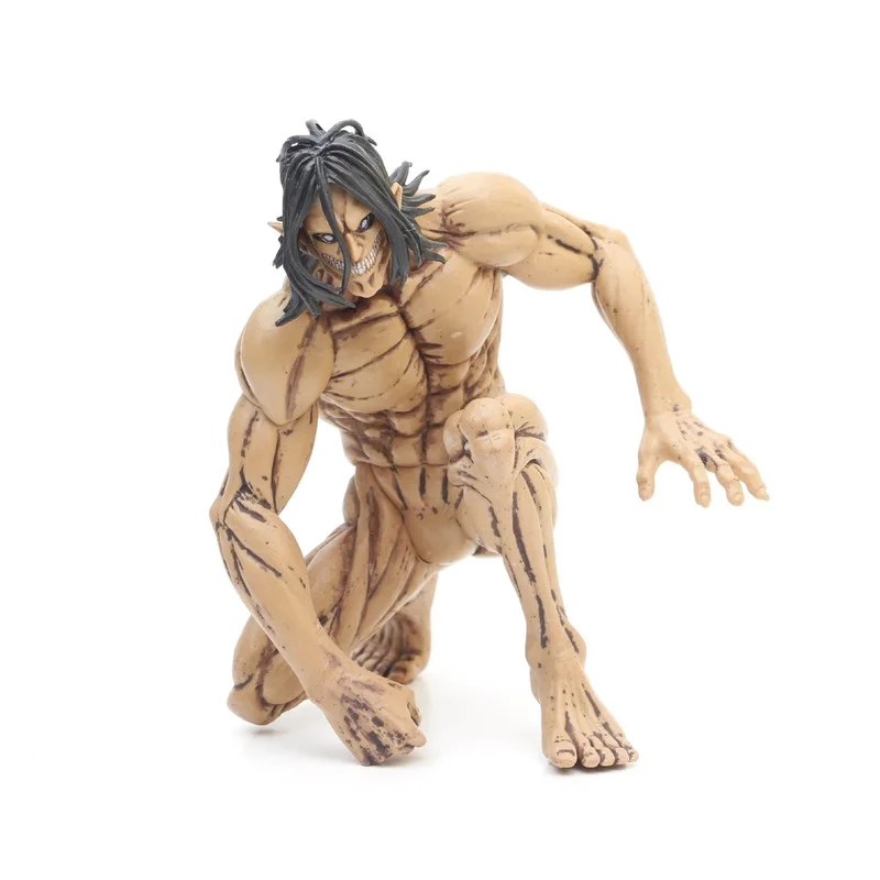 

15cm Kneeling Ver. Eren Jaeger Figurine Statue Anime Attack on Titan Figure Model Toy Levi Action Figures Reiner Braun Doll Gift
