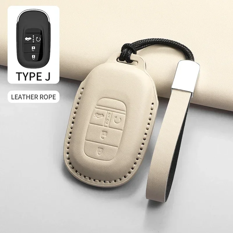 

Чехол для автомобильного ключа, брелок для Honda 2022 2023 2024 2025 для Civic, Accord, CR-V, HR-V, аксессуары для ключей из искусственной кожи Pilot