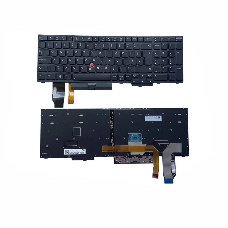 

Новая Оригинальная английская клавиатура с подсветкой для ноутбука Lenovo Thinkpad E580 E585 E590 T590 P53S L580 L590 P52 P72 P53 P73 01YP708