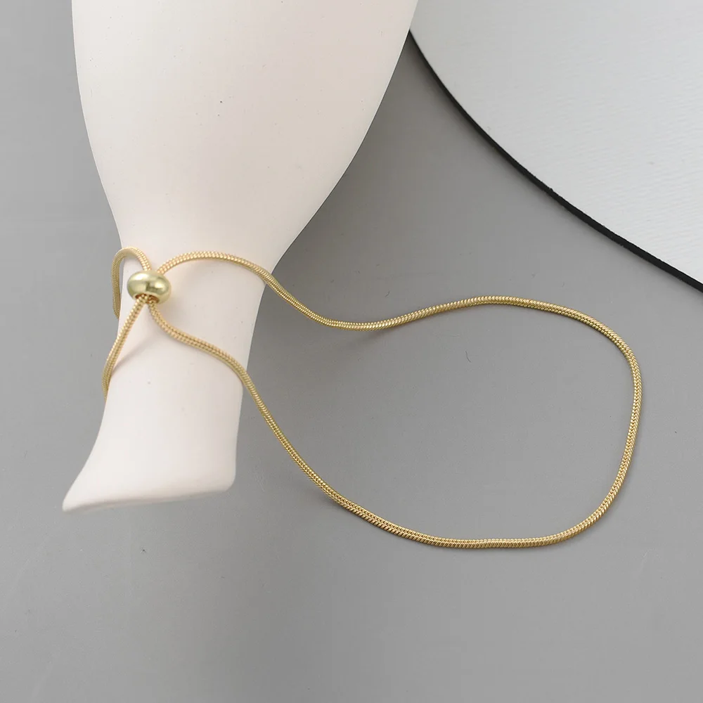 Drawstring Gold Color Anklets Link Chain Stainless Steel Foot for Men Women Jewelry Leg Chain Ankle Chains Anklets Jewelry Gift