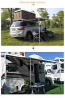 Hot sale factory price retractable rv camper roll out caravan car side car awning for caravan camping