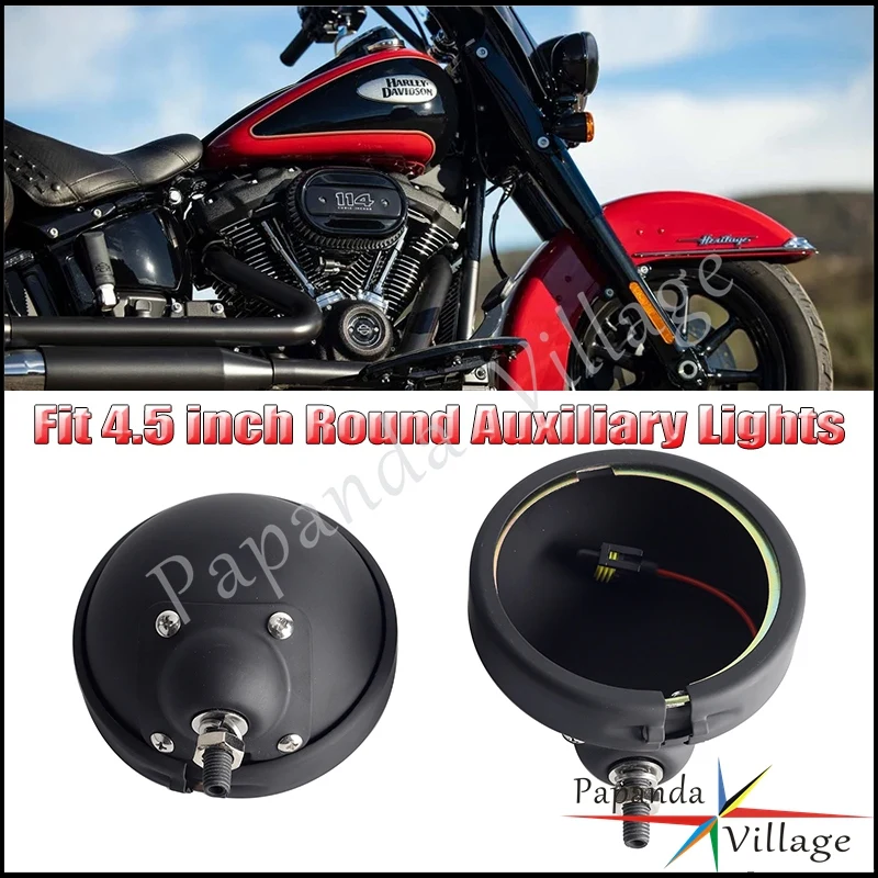 

Для Harley Street Glide Road King Electra Glides модели 94-16 4,5 "кронштейн корпуса Монтажное кольцо ковш вспомогательный точечный противотуманный фонарь