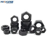 1 piece hexagon hex nuts m30 m36 black oxide carbon steel metric nuts