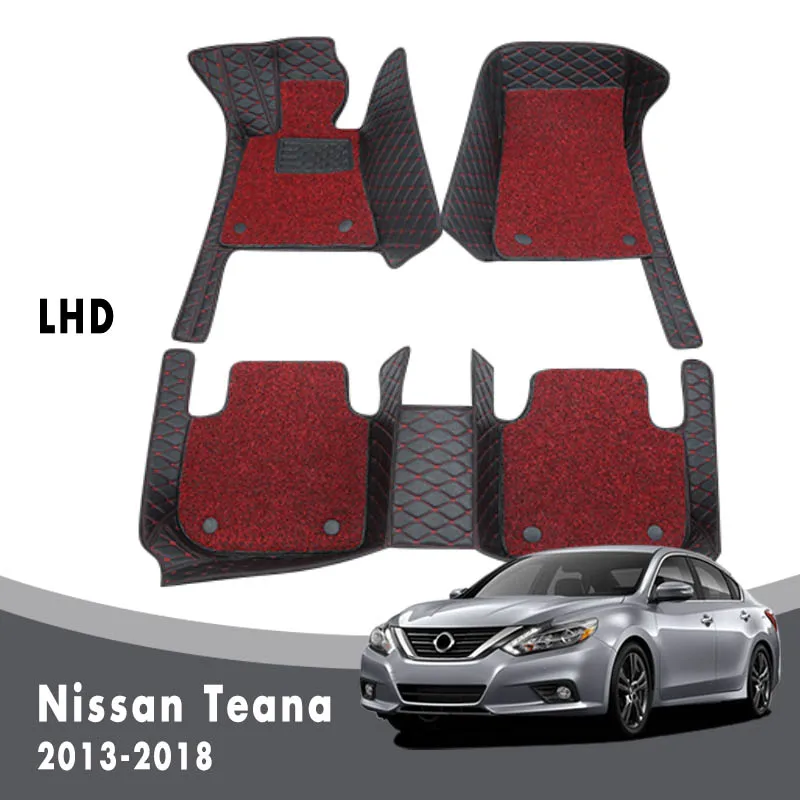 

Luxury Double Layer Wire Loop For Nissan Teana Altima L33 2018 2017 2016 2015 2014 2013 Car Floor Mats Carpets Interior Custom