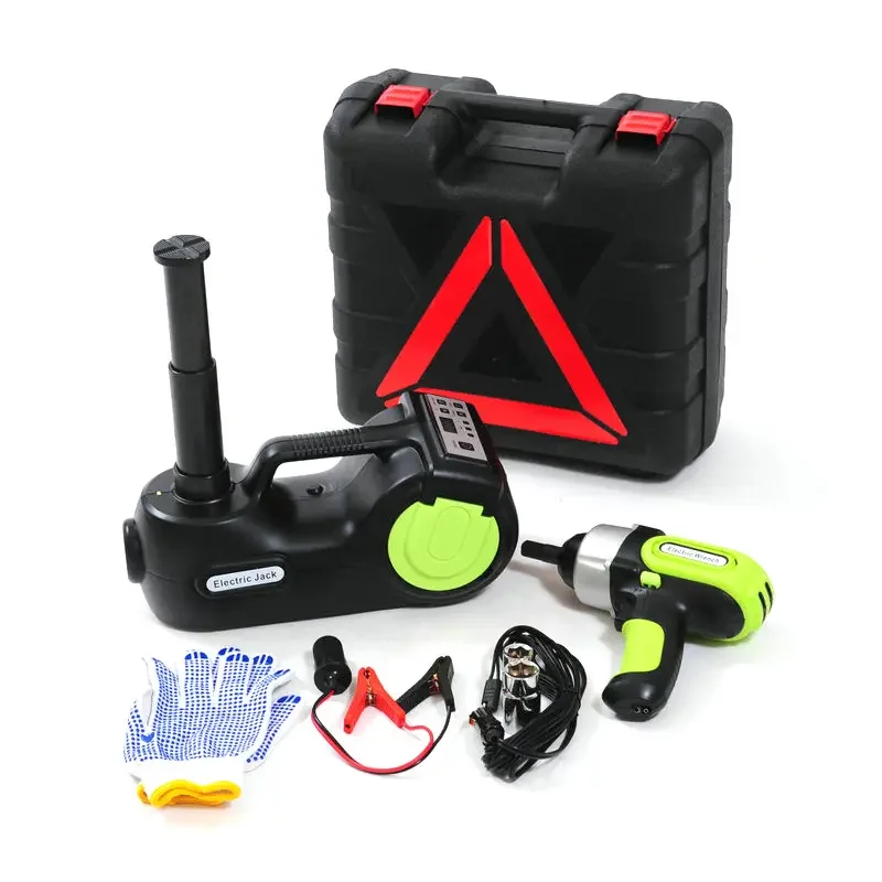 HFB01 3 in 1 Multi-functional Electric Car Jack with Car Air Compressor& Wrench Car Repair Tools Kit