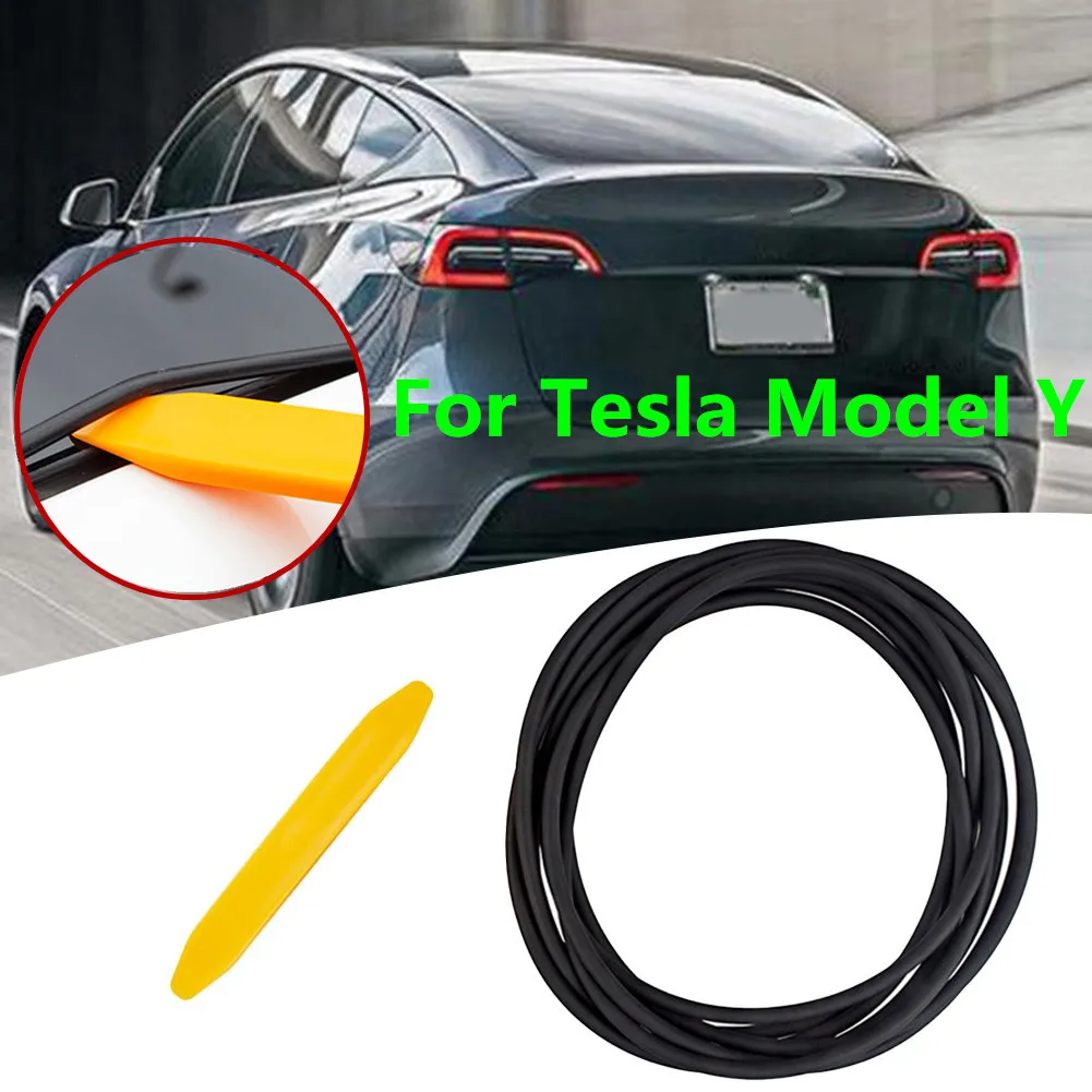 

For Tesla Model Y Silicone 5M Seal Strip Windshield Roof Wind Guard Noise Lowering Seal Strip Waterproof Kit Use