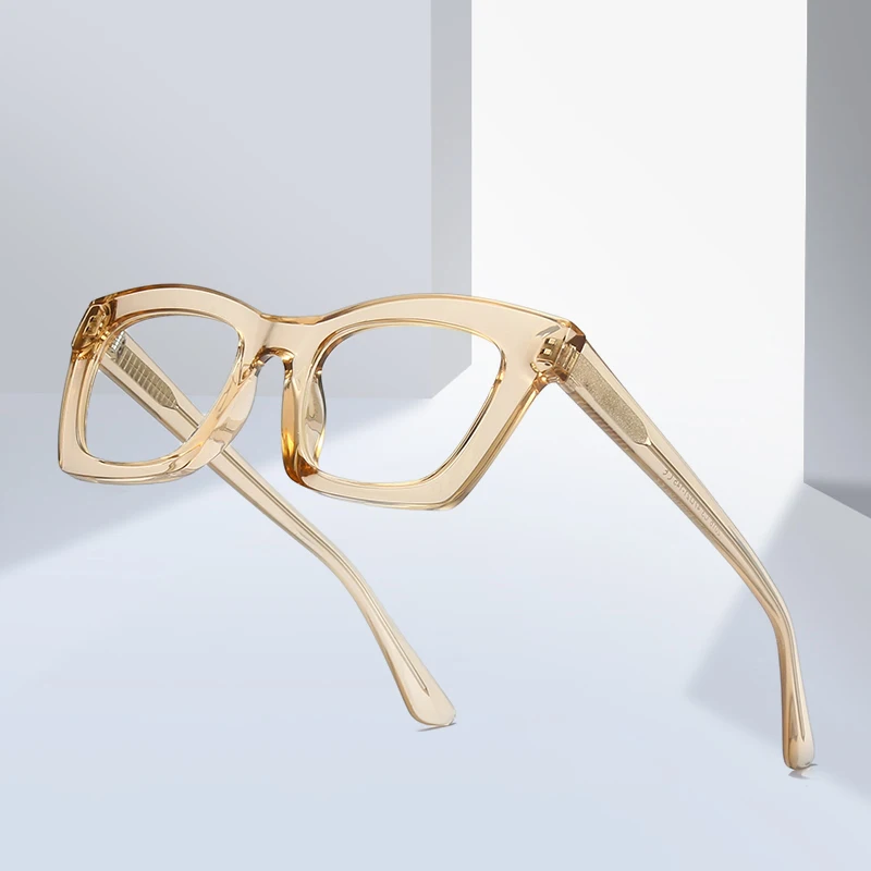 

Vintage Oversized Square Anti Blue Light Glasses Women For Trending Optical Lenses Eyewear Men Retro Eyeglasses Large Frame Y2K