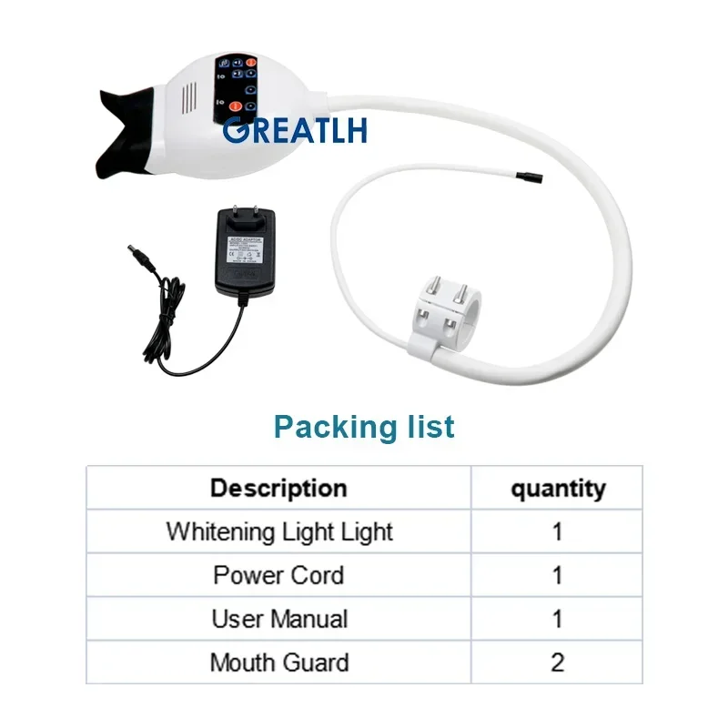 Стоматологическая лампа GREATLH стул с креплением на для отбеливания зубов система