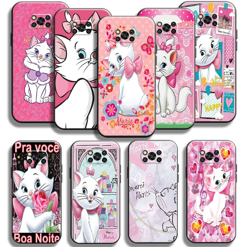 

The Aristocats Cute Marie Cat Case For Xiaomi Poco X3 Pro NFC For POCO X3 GT Phone Case Liquid Silicon Carcasa Silicone Cover