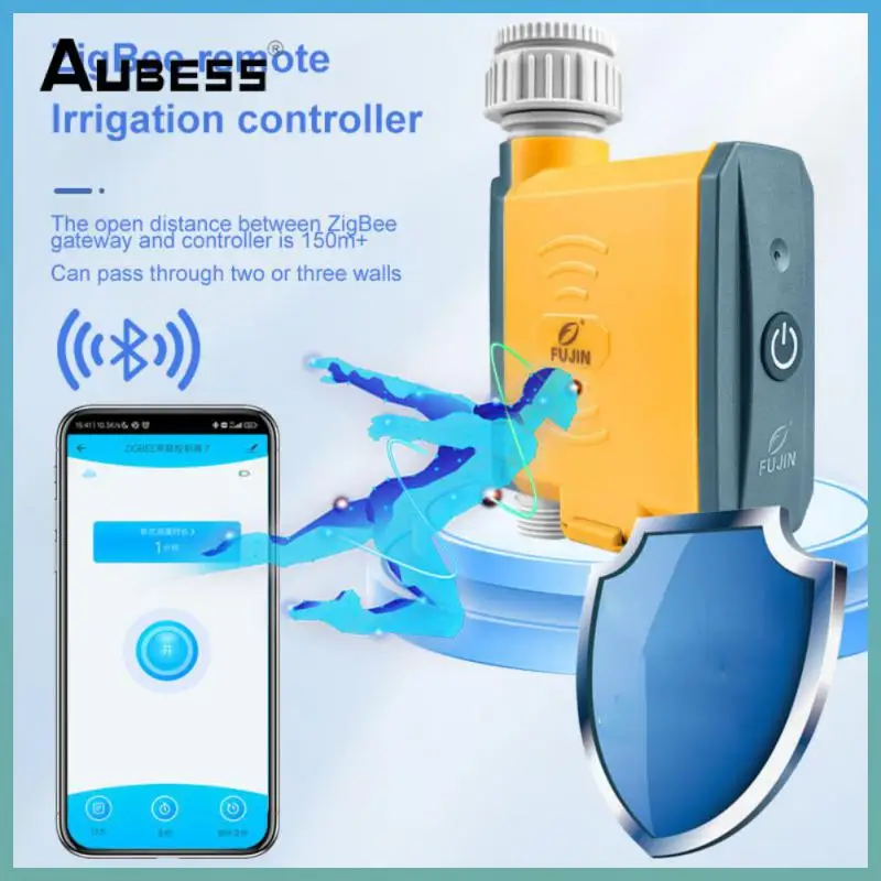 

Контроллер для полива сада Tuya Zigbee, умный спринклер с таймером, встроенная система орошения, Wi-Fi