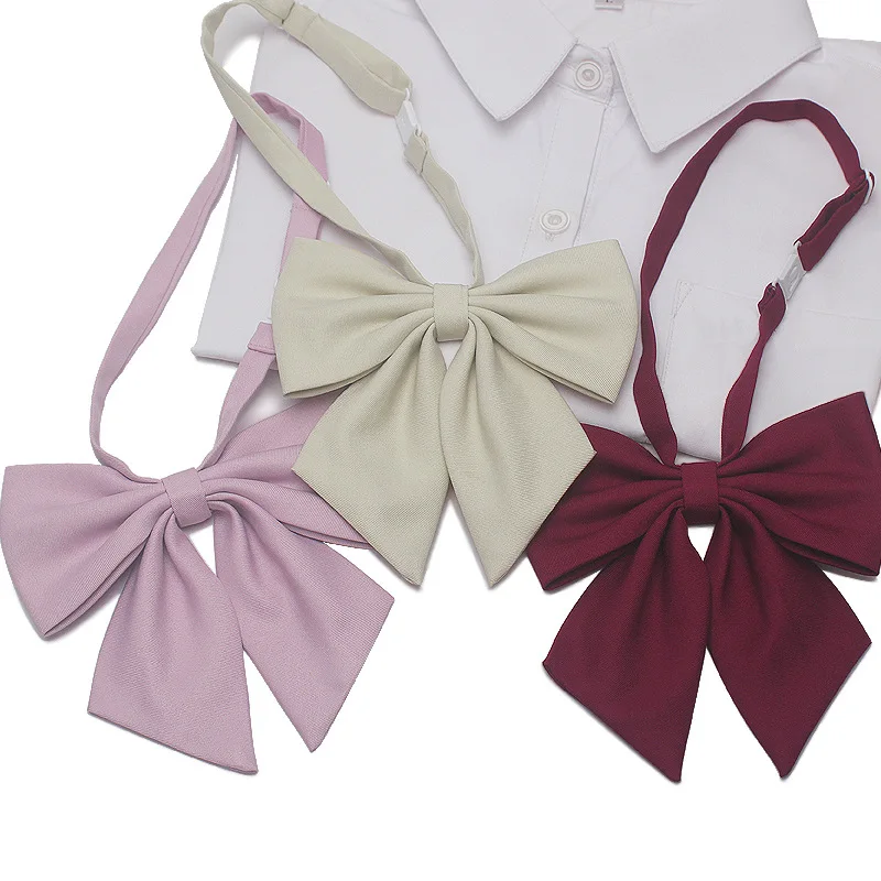 Женский галстук-бабочка для студентов Свадебный однотонный деловой школьная