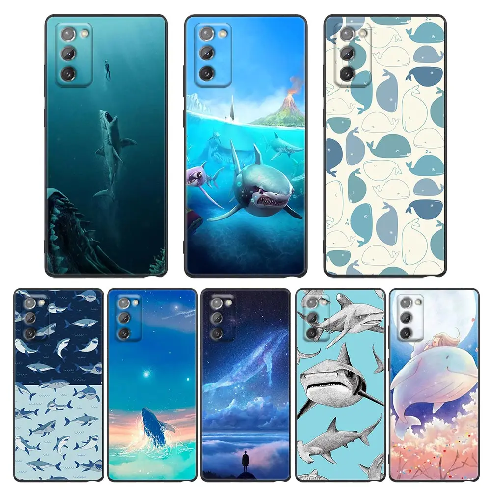 

Ocean Whale Shark Animal Phone Case for Samsung Note 8 9 10 20 Plus Ultra 5G M 11 21 31 S 01 51 32 62 32 S 52 5G Case Soft Cover