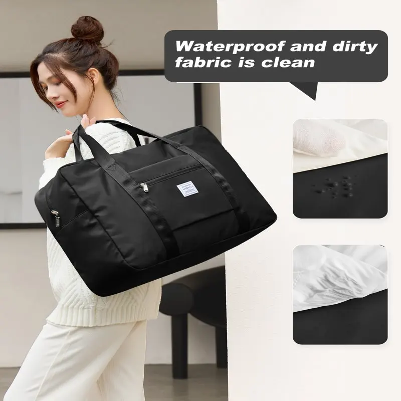 For Spirit Airlines Personal Item Bag 18x14x8 Travel Duffel Bag Underseat Large Foldable Carry-on Luggage for Women Men Weekende