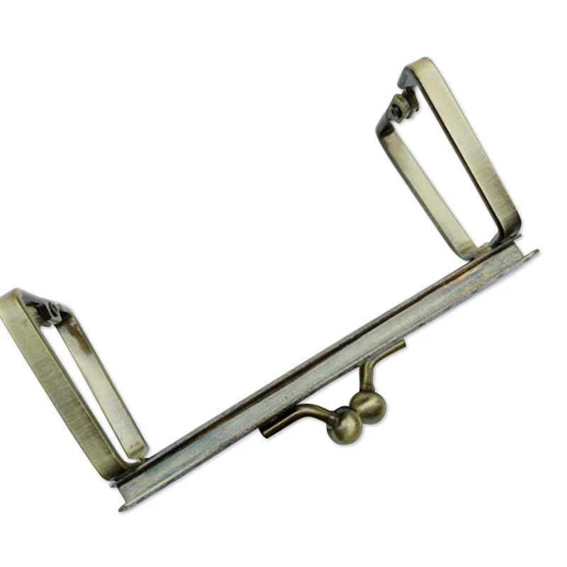 10pcs/lot 9cm Square Metal Purse Frame Handle for Clutch Bag Handbag Accessories Making Kiss Clasp Lock Bronze Bags Hardware