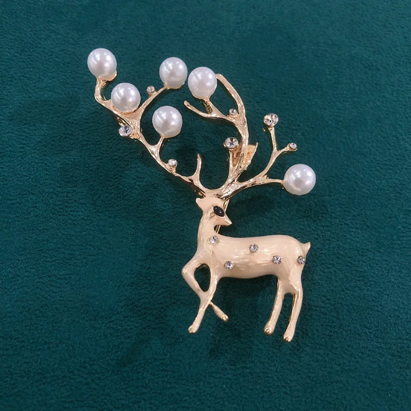

Dmari Women Brooch Korean Fashion Style Luxury Pearls Animal And Plant Lapel Pin Party Accessories 2022