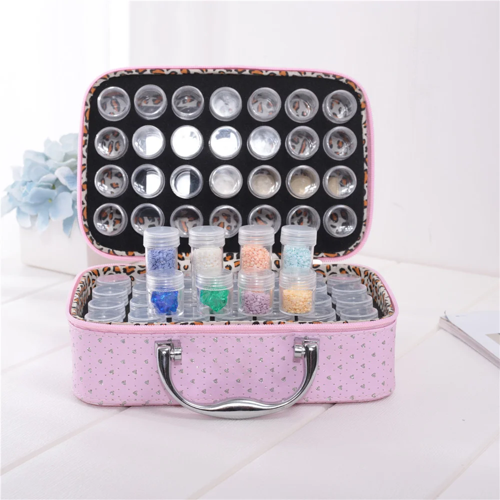 

HUACAN DIY Diamond Embroidery Mosaic Tool 56 Grids Diamond Painting Storage Box Accessories