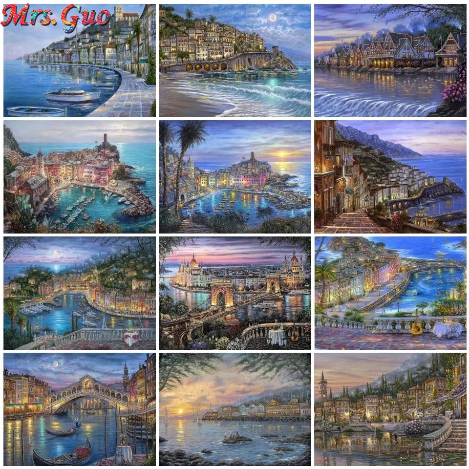 

Полноразмерная квадратная/круглая 5D алмазная живопись Венеция Пейзаж Вышивка крестиком Алмазная вышивка Стразы Diy подарок домашний декор