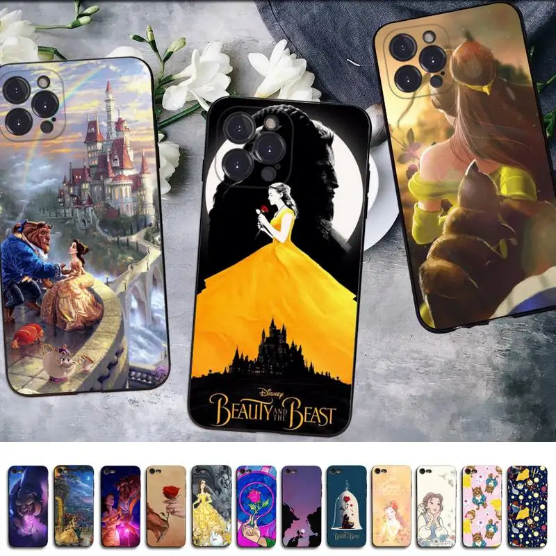 

Disney Beauty and the Beast Phone Case For iPhone 14 13 12 Mini 11 Pro XS Max X XR SE 6 7 8 Plus Soft Silicone Cover