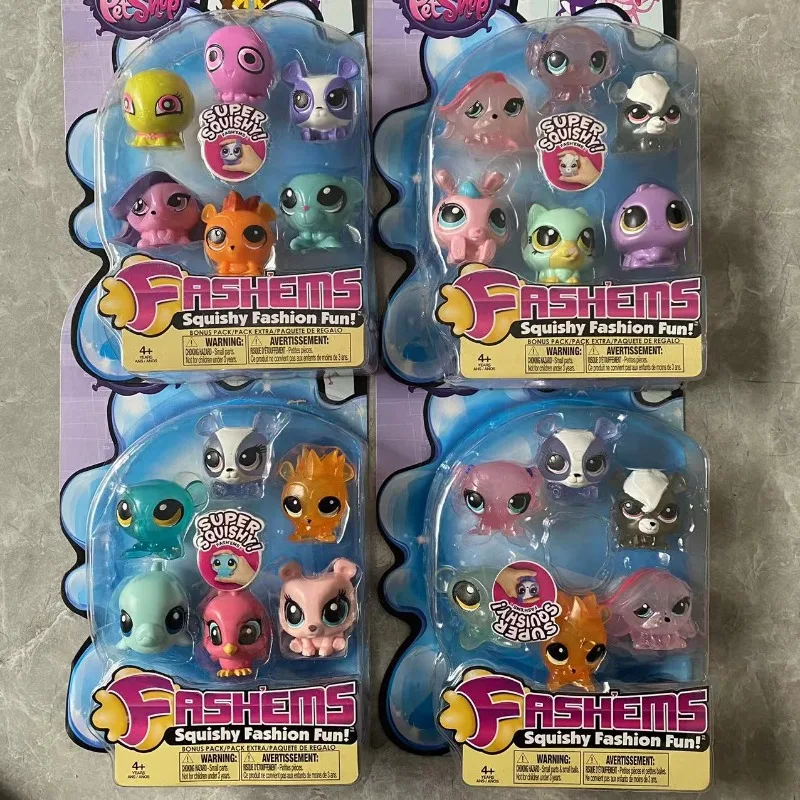 Littlest Pet Shop Фигурка Аниме Q Версия Модель Украшения Коробка Игрушки