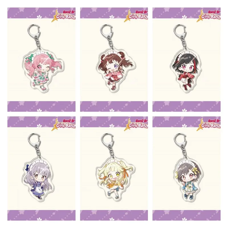 Аниме BanG Dream! Горячие фигурки Toyama Kasumi Yamabuki Saaya Mitake Ran акриловые брелки для косплея