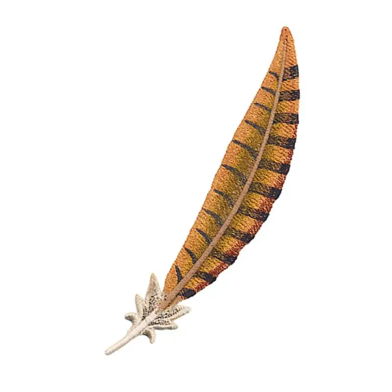 

Закладки для книг с вышивкой в форме перьев, винтажные закладки для чтения и записи страниц, подарок на день рождения