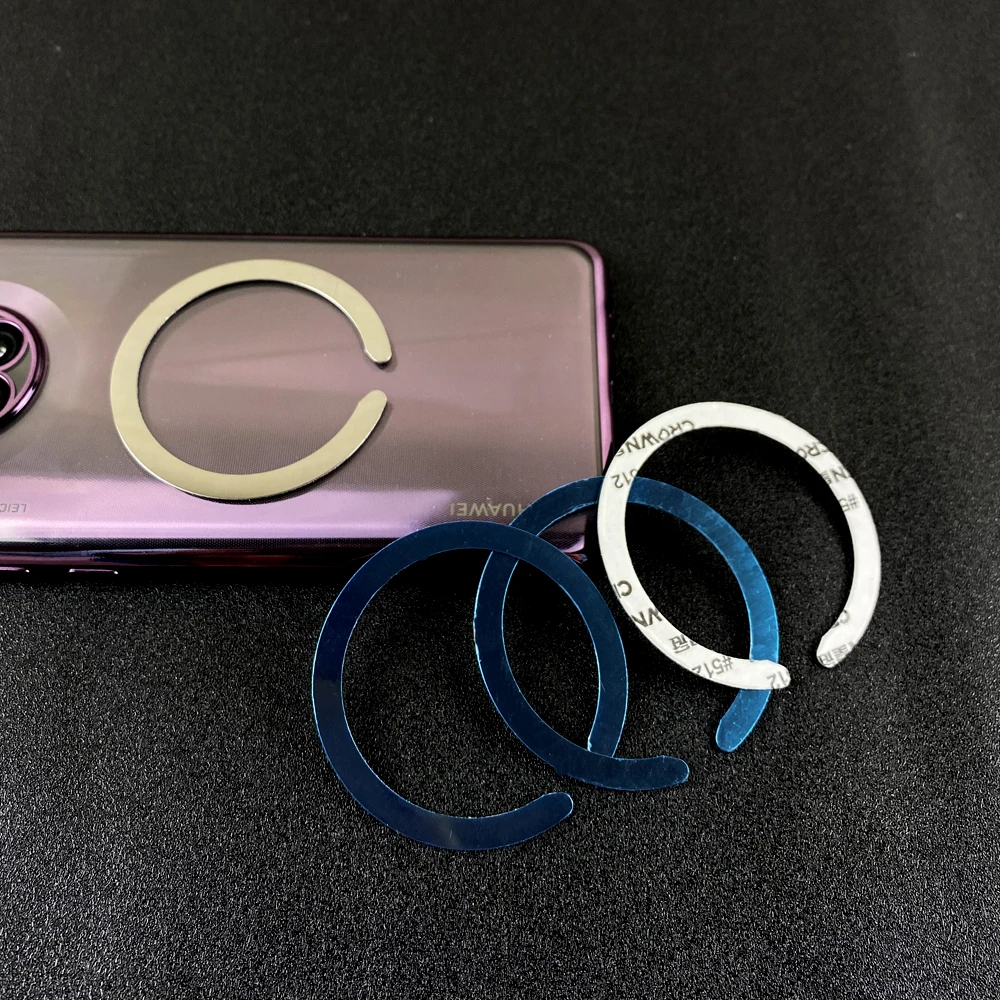 

5PCS Magnetic Metal Plate Sticker Rings For Magsafe Wireless Charger Magnet Car Mobile Phone Holder Iron Sheet For iPhone 11-13