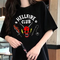 hellfire club tshirt eddie munson season 4 t shirt fashion mujer camisetas aesthetic tops for women eleven graphic summer tee