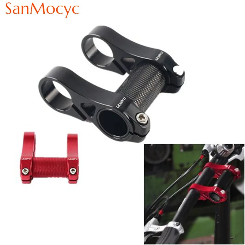 

Bicycle Stem Extender Cycling Stem Adjustable Ultra-light Hollow Alloy Folding Cycle Handlebar Extension Double Bike Stem Riser