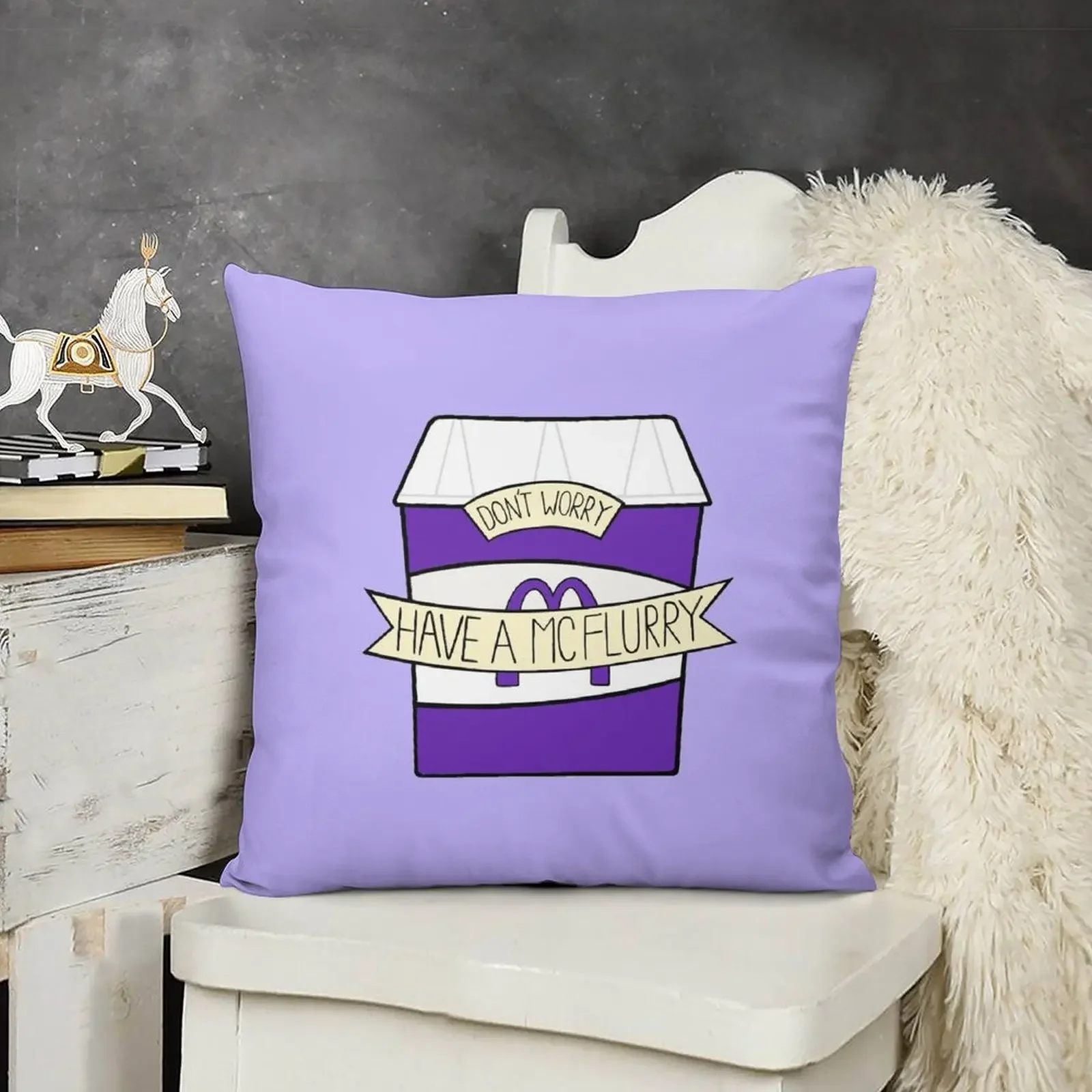 Не волнуйтесь есть McFlurry Декоративная подушка Наволочки