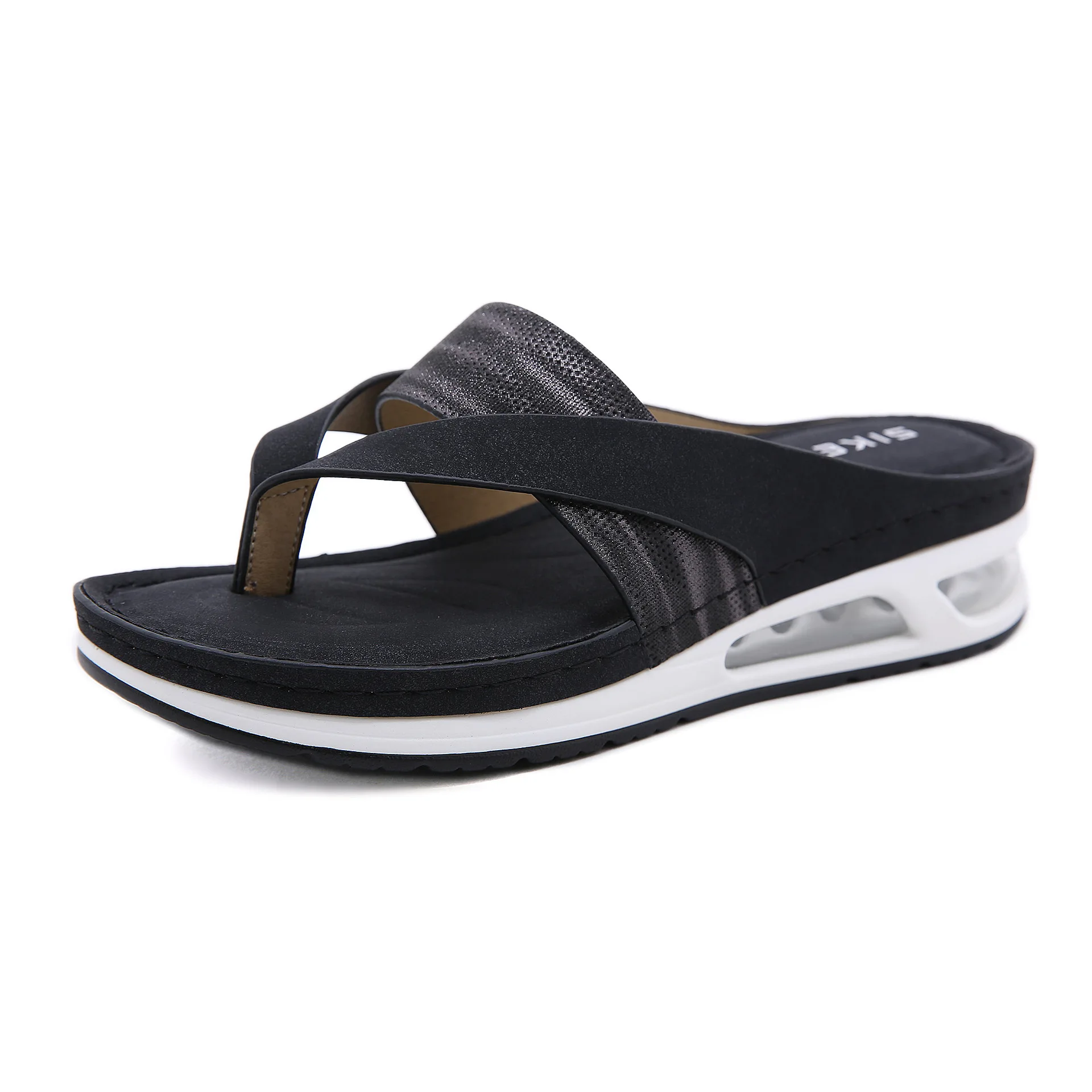 

Танкетка женская пляжная, брендовые удобные мягкие шлепанцы на воздушной подушке, танкетка, летняя обувь