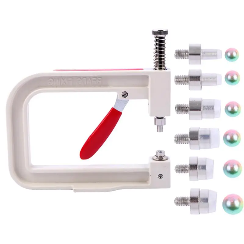 

1 Set Beading Machine Prime Portable Manual Hand Press Beads Rivet Beading Machine for Shoes Bags