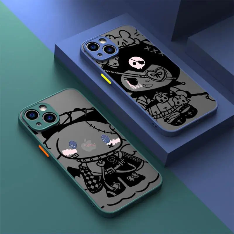 phone case for Apple iPhone 11 Pro Max 15 13 14 Plus 8 12 Mini SE XS Protective Sleeve Cover funda Super Cartoon Kurome Melodys