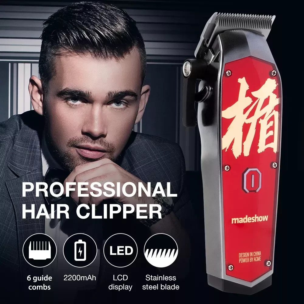 

NEW 2023 New in Hair Clipper M10+ Hair Trimmer for Men Professional Hair Cutting Machine Finishing Haircut Rechargeable Shaver U