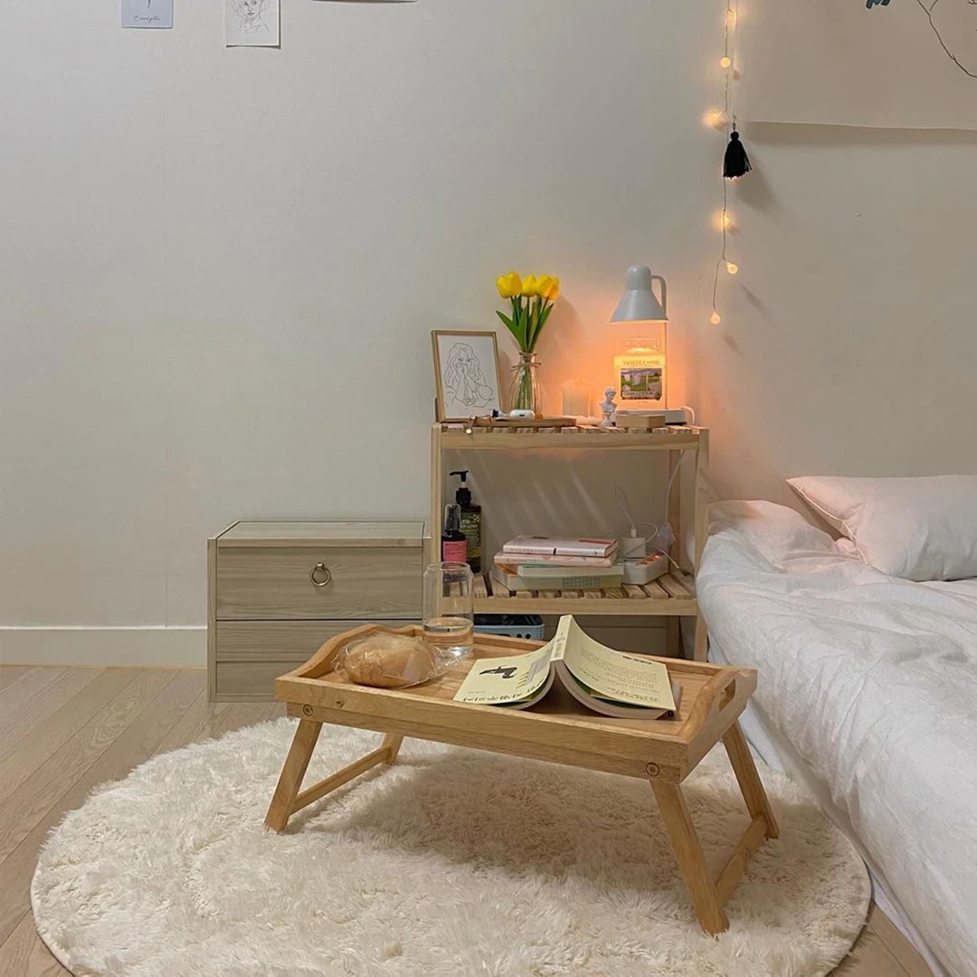 

with a table Convenient and lazy tables for bedroom Strong small table coffee table tray folding