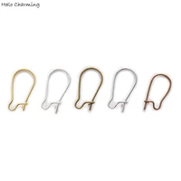 50 piece 5 colors metal earring hoop ear wires earring findings diy earring beads linker accessories jewelry making 18 38mm
