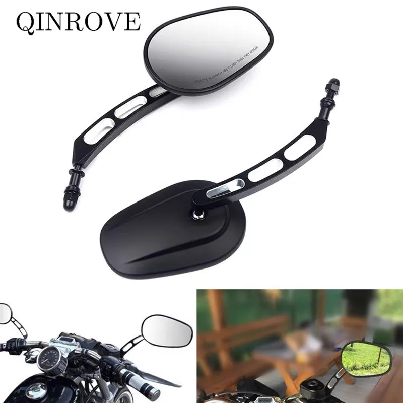 

For Harley Davidson XL883 XL1200 Breakout Iron 883 RH975 Motorcycle Rearview Mirror White Glass Aluminum Alloy Side Mirror