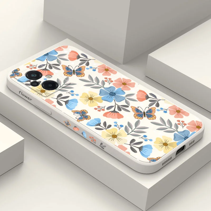 

Blossom Poetry Phone Case For Xiaomi Poco M5 M5S F5 X5 F4 X4 M4 F3 M3 X3 F2 Pro X2 C40 4G 5G GT NFC Silicone Cover