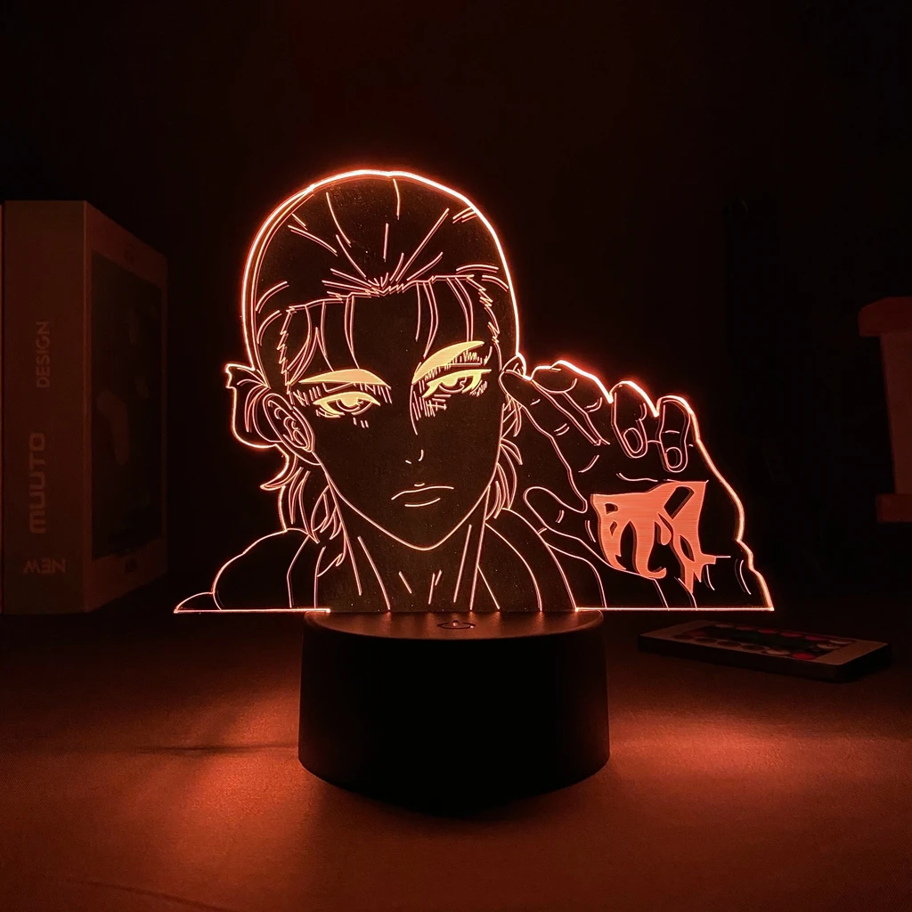 3D Аниме Свет Attack On Titan Manga Led Ночной персонаж Комнатная декорация Дети Shingeki no Kyojin.