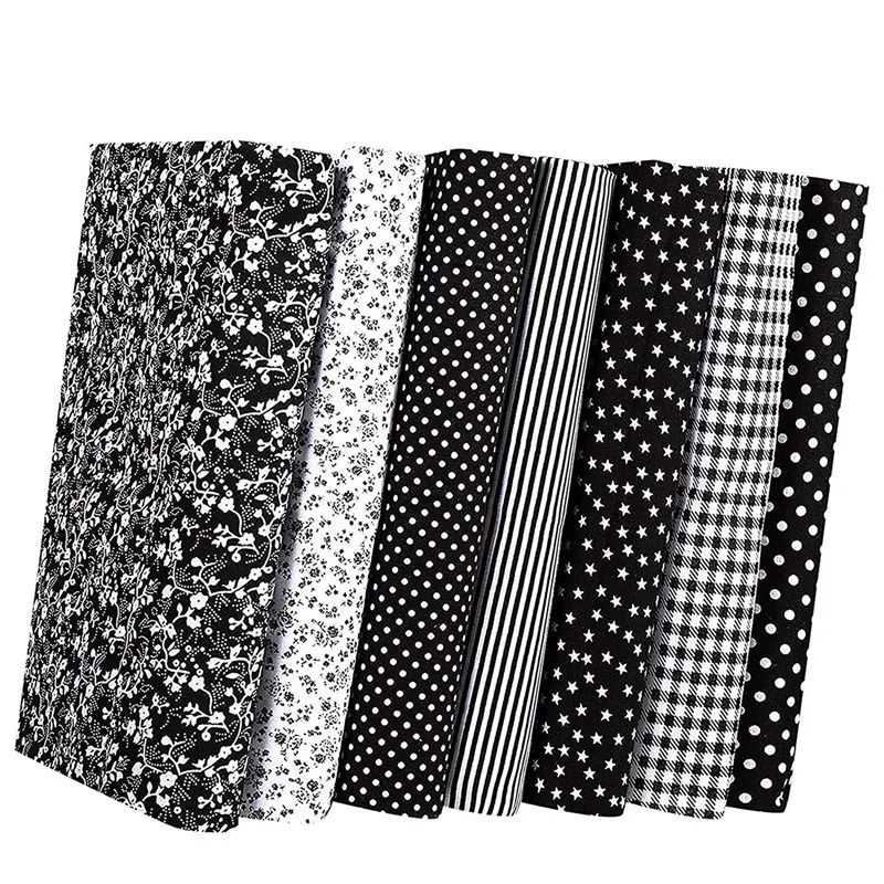 

Cotton Craft Fabric Bundle Patchwork,Squares Sewing Patchwork Different Pattern Cloth DIY Scrapbooking Artcraft 50X50cm