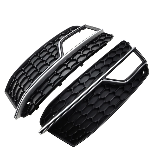 

Крышка решетки противотуманных фар для AUDI A5 S-Line S5 2013 2014 2015 2016 2017, решетка переднего бампера 8T 0807681 К 8Т 0807682 К Хром Серебро